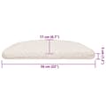 Miniatyrbilde 8 av 8: vidaXL Trappematter 30 stk hvit 56x17x3 cm