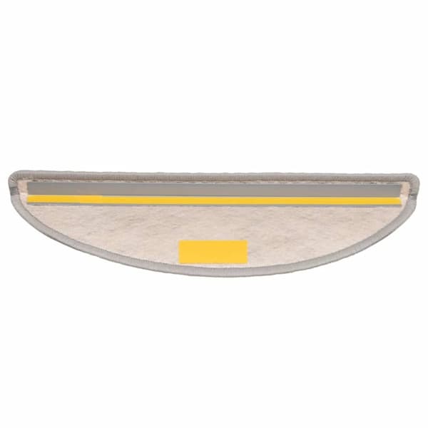 vidaXL selvklæbende trappemåtter 30 stk. 56x17x3 cm sisal-look platina