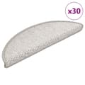 Miniatyrbillede 1 af 8: vidaXL selvklæbende trappemåtter 30 stk. 56x17x3 cm sisal-look platina
