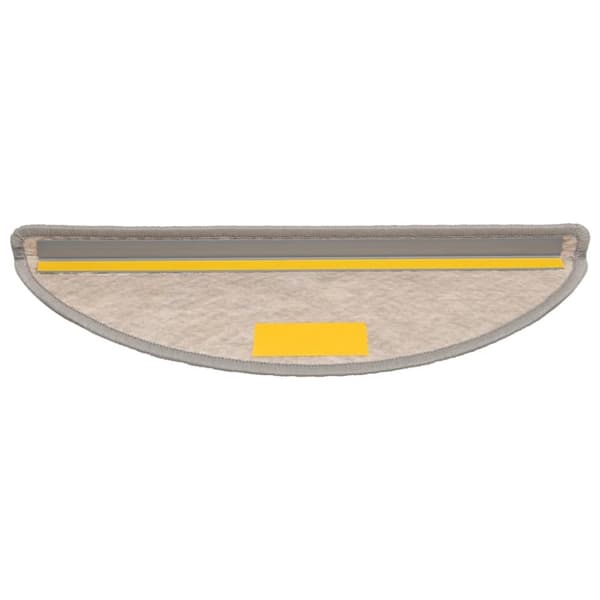 vidaXL selvklæbende trappemåtter 30 stk. 56x17x3 cm sisal-look sølv