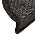 Miniatyrbillede 7 af 8: vidaXL selvklæbende trappemåtter 30 stk. 56x17x3cm sisal-look antracit