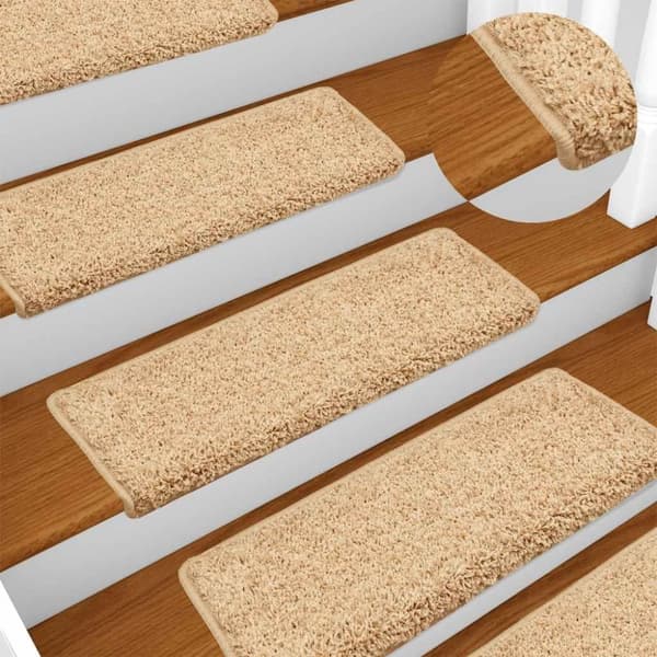 vidaXL Trappematter 30 stk 65x21x4 cm brun