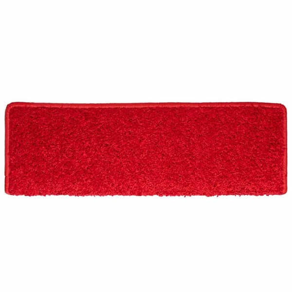 vidaXL trappemåtter 30 stk. 65x21x4 cm rød