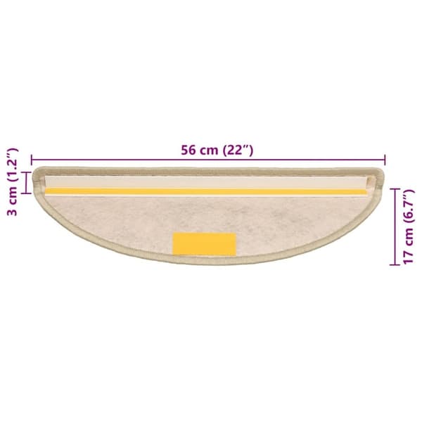 vidaXL selvklæbende trappemåtter 30 stk. 56x17x3cm sisal-look lysegrøn