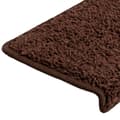 Miniatyrbillede 6 af 8: vidaXL trappemåtter 30 stk. 65x21x4 cm brun
