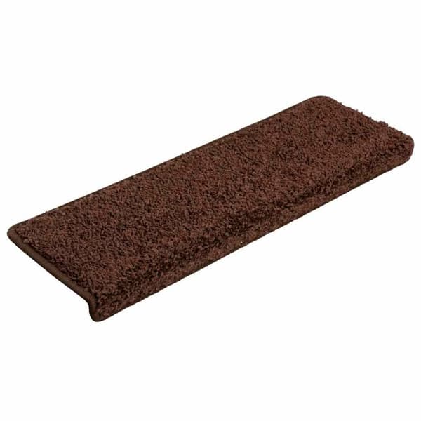 vidaXL trappemåtter 30 stk. 65x21x4 cm brun