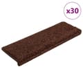 Miniatyrbillede 1 af 8: vidaXL trappemåtter 30 stk. 65x21x4 cm brun