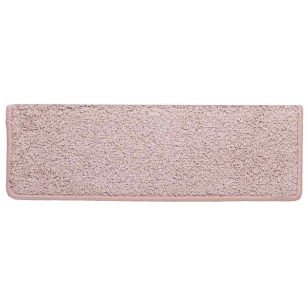 vidaXL Trappematter 30 stk 65x21x4 cm hvit og rosa