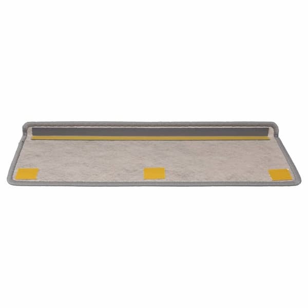 vidaXL selvklæbende trappemåtter 30 stk. 65x21x4 cm sisal-look platina