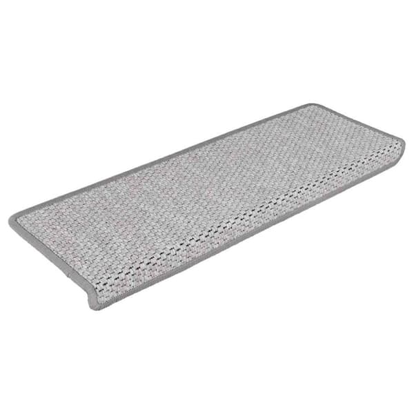 vidaXL selvklæbende trappemåtter 30 stk. 65x21x4 cm sisal-look platina