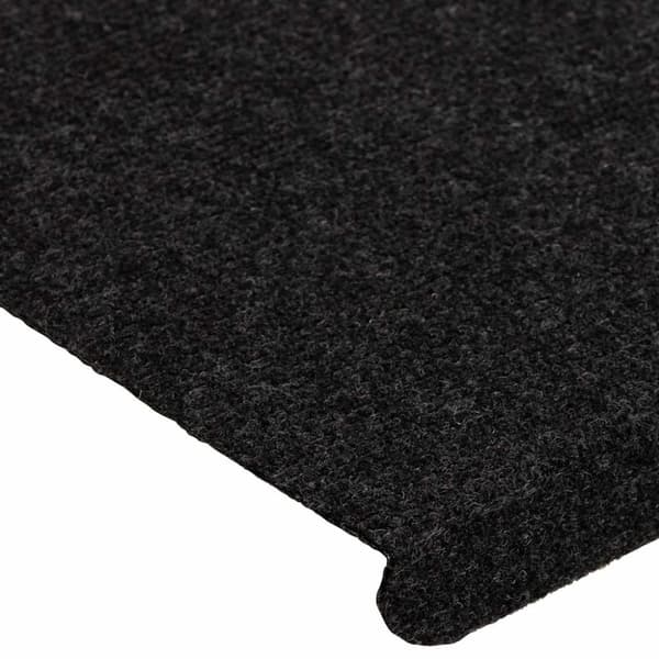 vidaXL Selvklebende trappematter 30 stk svart 65x24,5x3,5 cm