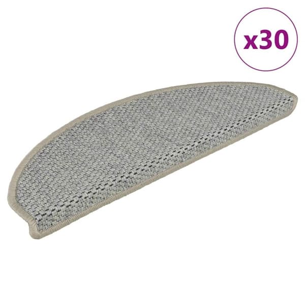 vidaXL Porrasmatot Itsekiinnittyvä Sisal-Look 30 kpl Vaaleanvihreä