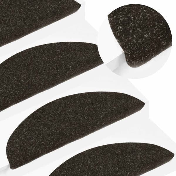 vidaXL Selvklebende trappematter 20 stk antrasitt 65x22,5x3,5 cm