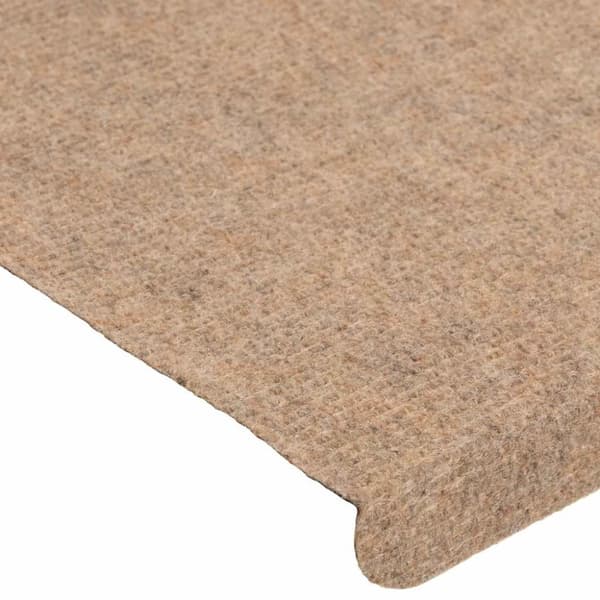 vidaXL selvklæbende trappemåtter 30 stk. 65x24,5x3,5 cm beige