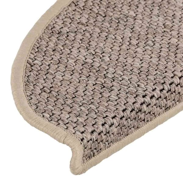 vidaXL selvklæbende trappemåtter 30 stk. 65x21x4 cm sisal-look beige
