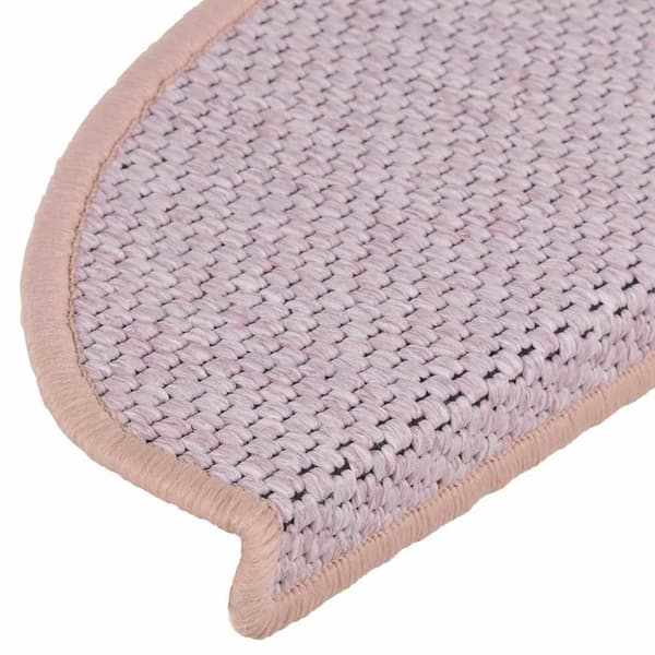 vidaXL selvklæbende trappemåtter 30stk. 65x21x4cm sisal-look lyserød