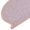 Miniatyrbillede 7 af 8: vidaXL selvklæbende trappemåtter 30stk. 65x21x4cm sisal-look lyserød