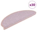 Miniatyrbillede 1 af 8: vidaXL selvklæbende trappemåtter 30stk. 65x21x4cm sisal-look lyserød