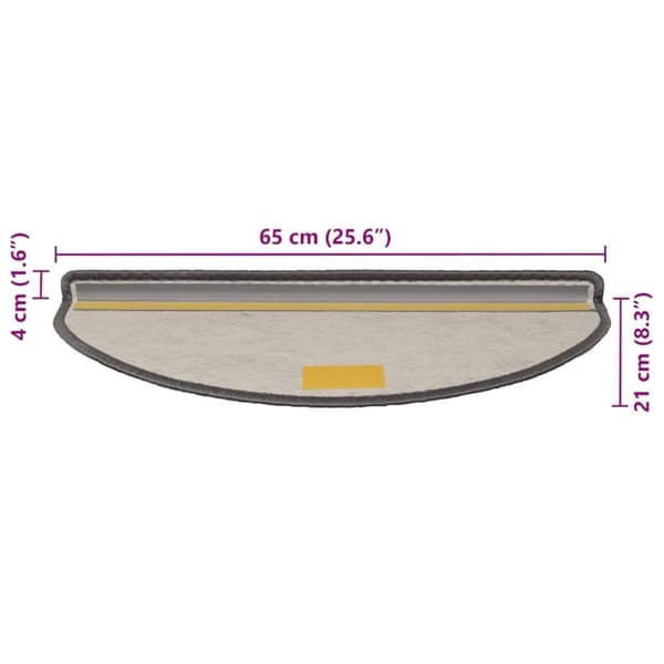 vidaXL Selvklebende trappematter sisal 30 stk 65x21x4 cm brun beige