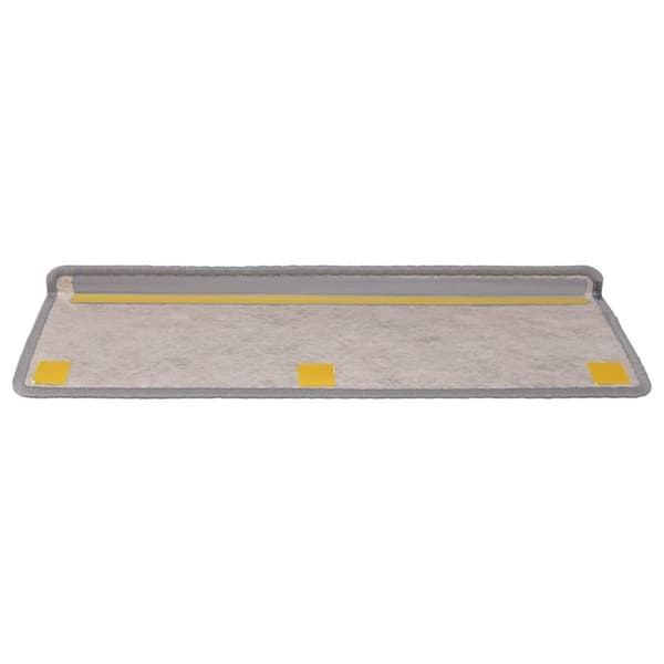 vidaXL selvklæbende trappemåtter 30 stk. 65x21x4 cm sisal-look sølv