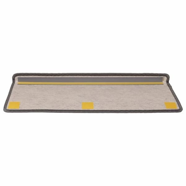 vidaXL selvklæbende trappemåtter 30stk. 65x21x4cm sisal-look grå beige