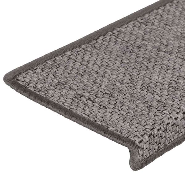 vidaXL selvklæbende trappemåtter 30stk. 65x21x4cm sisal-look grå beige