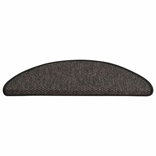 vidaXL Selvklebende trappematter sisal 30 stk 65x21x4 cm antrasitt