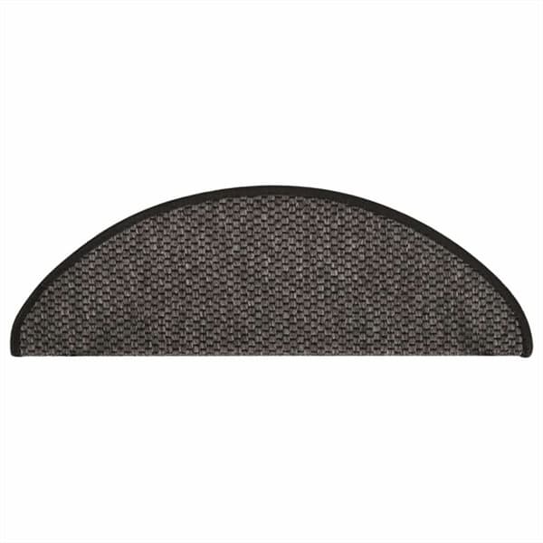 vidaXL Selvklebende trappematter sisal 30 stk 65x21x4 cm antrasitt