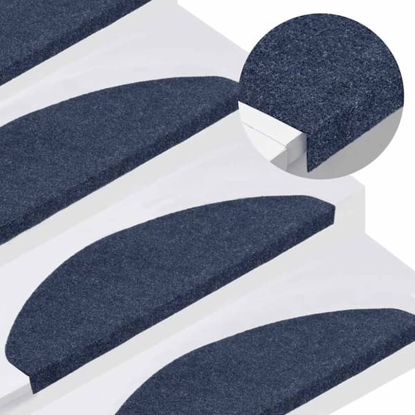 vidaXL Selvklebende trappematter 30 stk blå 65x22,5x3,5 cm