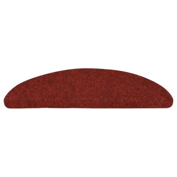 vidaXL selvklæbende trappemåtter 30 stk. 56x17x3 cm rød
