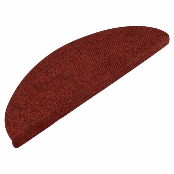 vidaXL selvklæbende trappemåtter 30 stk. 56x17x3 cm rød