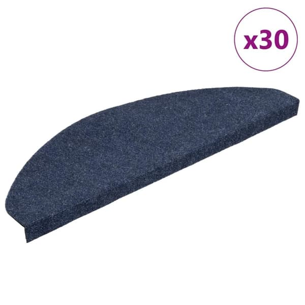 vidaXL selvklæbende trappemåtter 30 stk. 65x22,5x3,5 cm blå