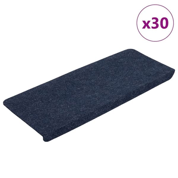 vidaXL Selvklebende trappematter 30 stk blå 65x24,5x3,5 cm