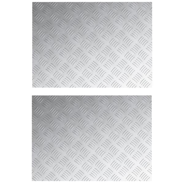 vidaXL Sølv Gummi 70 x 50 x 0.2 cm Skridsikker Trappetrin