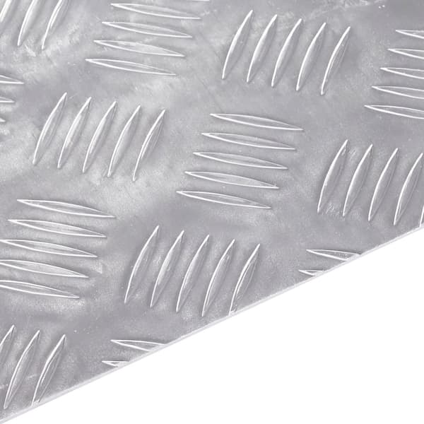 vidaXL Sølv Metal 60 x 30 x 0.3 cm Skridsikre Trappetrin Rektangulære
