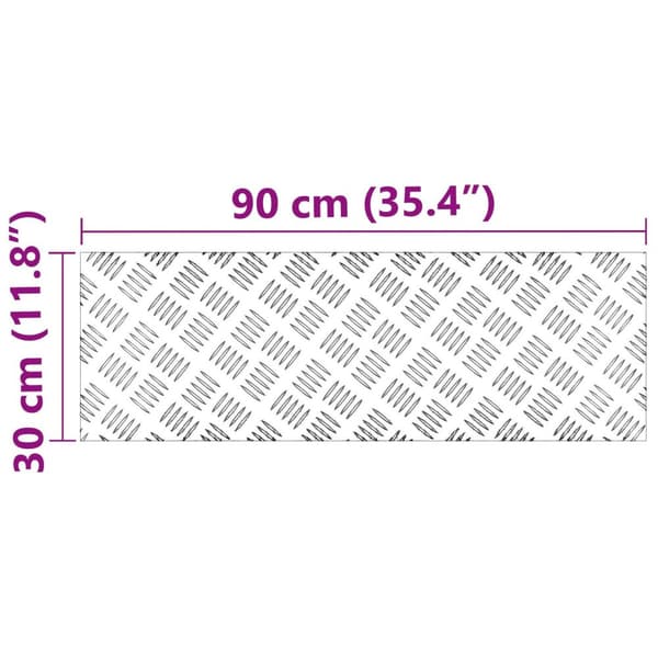 vidaXL Aluminium Sjekkplater 4 stk Antiskli 90x30 cm
