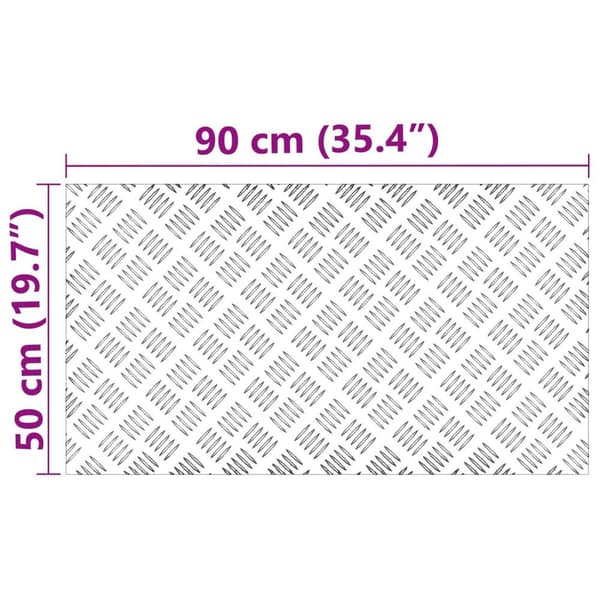 vidaXL Aluminium Sjekkplater 4 stk Sklisikker 90x50 cm