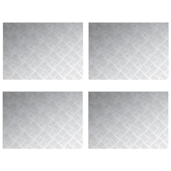 vidaXL Aluminiumsruter 4 stk Antiskli 70x50 cm
