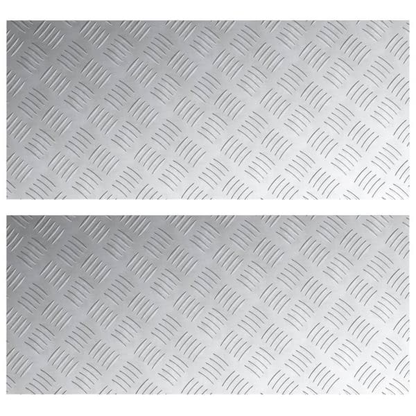 vidaXL Alumiiniset Tarkistuslevyt 2 kpl Liukumaton 90x40 cm