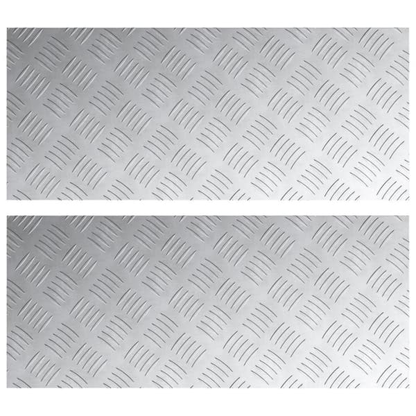 vidaXL Silver Aluminium 70 x 30 x 0.2 cm Aluminium Trapstegsmatta