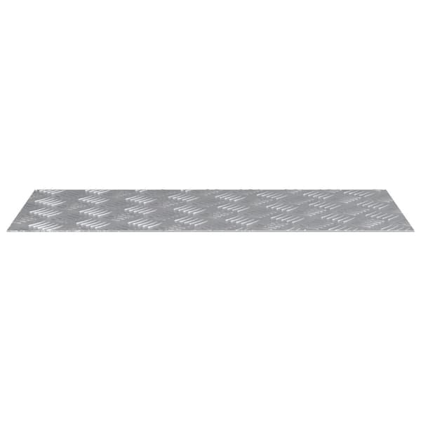 vidaXL Silver Aluminium 70 x 30 x 0.2 cm Aluminium Trapstegsmatta
