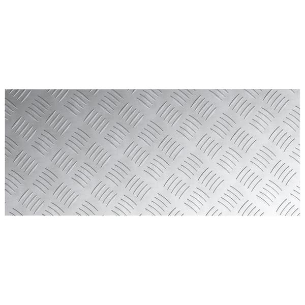 vidaXL Silver Aluminium 70 x 30 x 0.2 cm Aluminium Trapstegsmatta