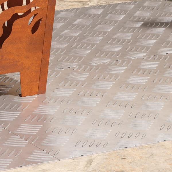 vidaXL Grå Metal 90 x 50 x 0.3 cm Trappetrin Rektangulær Industriel