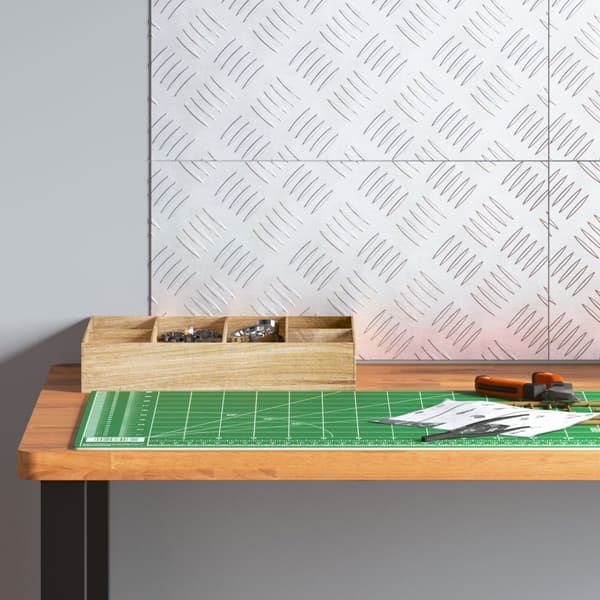 vidaXL Sølv Aluminium 40 x 20 x 0.2 cm Skridsikker Trappetrin