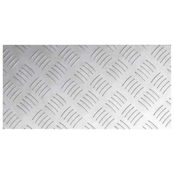 vidaXL Sølv Aluminium 40 x 20 x 0.2 cm Skridsikker Trappetrin