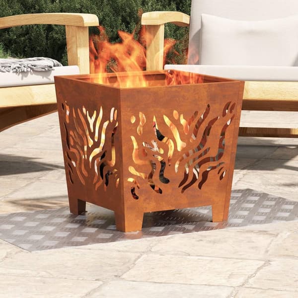 vidaXL Sølv Metal 50 x 50 x 0.3 cm Firkantede metal trappetrin