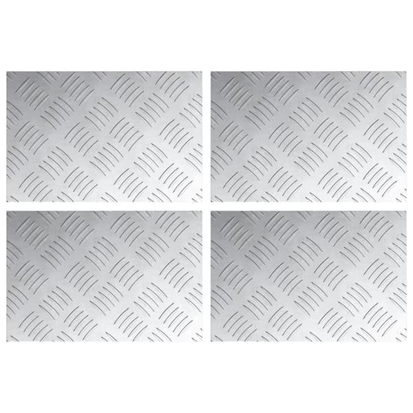 vidaXL Alumiiniset tarkastuslevyt 4 kpl Liukumaton 30x20 cm