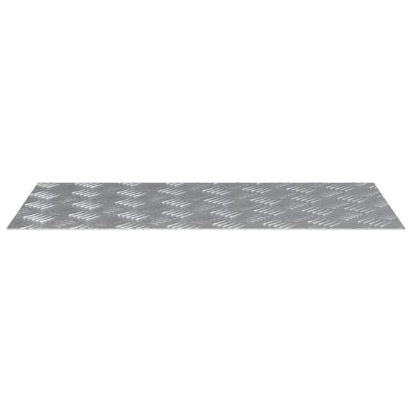 vidaXL Sølv Gummi 80 x 40 cm Trappetrin Rektangulær Moderne