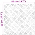Miniatyrbilde 9 av 9: vidaXL Aluminium Sjekkplater 2 stk Antiskli 50x50 cm
