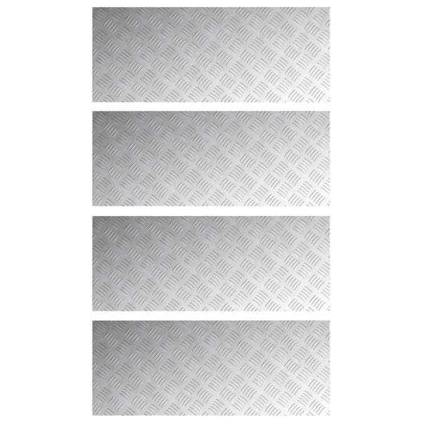 vidaXL Grå Gummi 100 x 40 x 0.3 cm Trappetrin Rektangulær Moderne